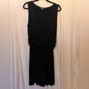 Tommy Bahama Black Sleeveless Knot-Front Maxi Dress